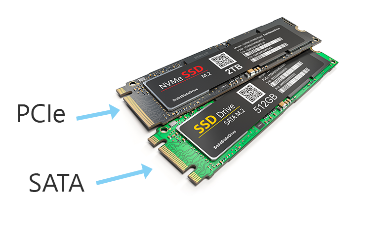 PCIe SSD Unterschied zu SATA